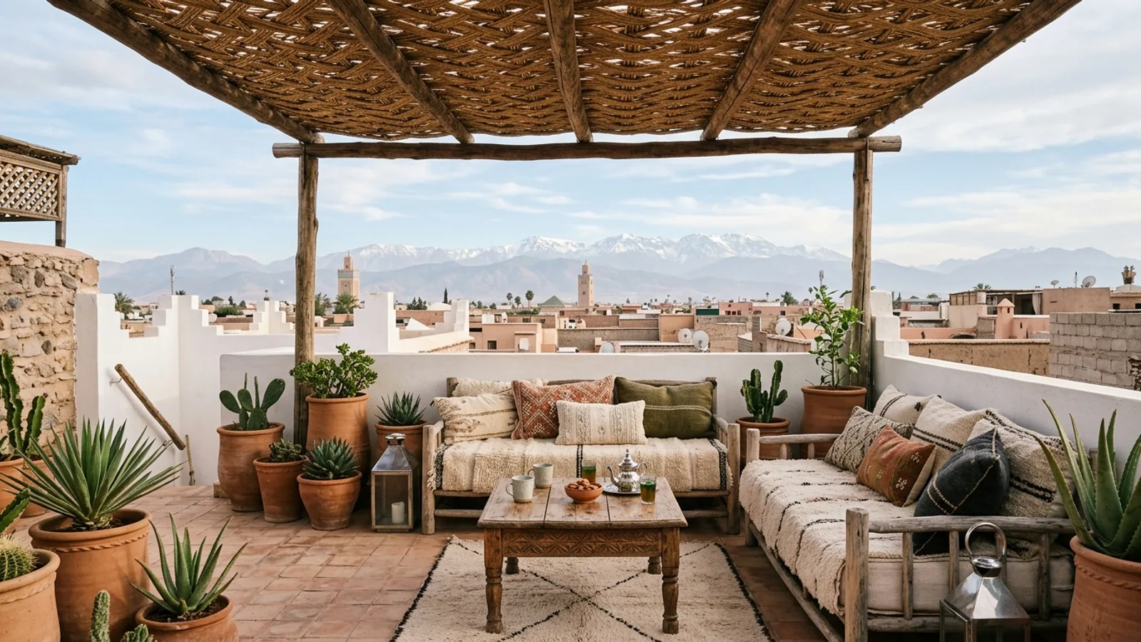 Terrasse de toit habitable au Maroc, que prévoir